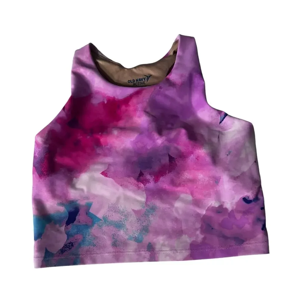 Old Navy PowerSoft Longline Sports Bra for Girls  - Medium